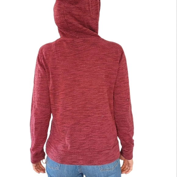 Vans Pullover Hoodie Burgundy Knit Size Medium Purple - Picture 4 of 5